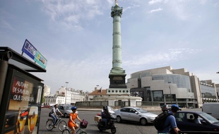 La place de la Bastille à Paris