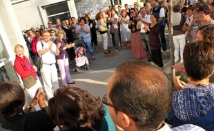 Les parents d'élèves de l'école Mi-Plaine à Meylan se sont mobilisés lundi 6 septembre.