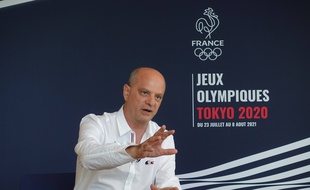 Jean-Michel Blanquer, ministre de l'Education nationale, de la Jeunesse et des Sports, à Tokyo le 25 juillet 2021.