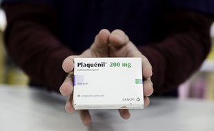 ne boîte de Plaquenil, médicament contenant de la chloroquine. (Illustration)
