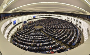L'hémicycle du Parlement européen à Strasbourg