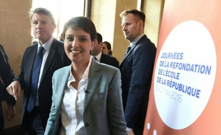 La ministre de l'Education Najat Vallaud-Belkacem le 2 mai 2016 à Paris