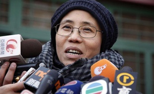 Liu Xia, l'épouse du prix nobel de la paix 2010, le 25 décembre 2009 à Pékin.