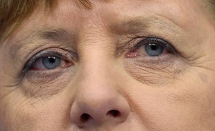 Angela Merkel lors du Sommet européen, le 19 février 2016.