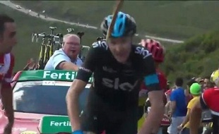 Chris Froome, le 13 septembre 2014 sur le Tour d'Espagne.