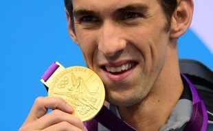 Michael Phelps pendant les JO de 2012.