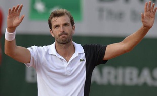 Julien Benneteau à Roland-Garros le 29 mai 2013.