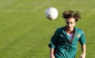 L'attaquant bulgare Dimitar Berbatov, le 6 octobre 2009 à Sofia.