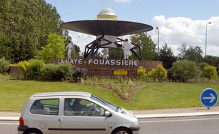 Le rond-point de l'espace est situé à la Haye Fouassière, dans la vignoble nantais
