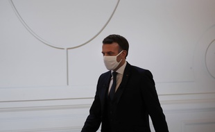 Emmanuel Macron à l'Elysée, le 26 janvier 2021.