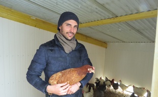 Thomas Dano, 27 ans, a créé l'asso Poules pour tous dont le siège est situé près de Nantes