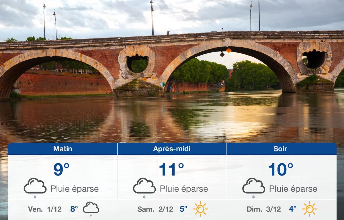 Météo Toulouse: prévisions du jeudi 30 novembre 2023