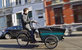 Un triporteur peut transporter jusqu'à 200 kg (illustration).