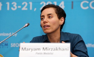Maryam Mirzakhani, le 13 août 2014 à Séoul, en Corée du Sud.