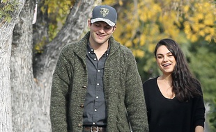 Les acteurs Ashton Kutcher et Mila Kunis