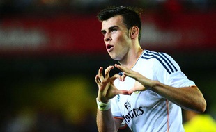 Gareth Bale, buteur pour son premier match avec le Real Madrid contre Villarreal le samedi 14 septembre 2013.