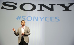 Kazuo Hirai, président de Sony, au CES, à Las Vegas, le 5 janvier 2015.