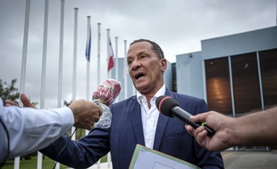 Le président de la Collectivité territoriale de Guyane Rodolphe Alexandre, le 30 avril 2020 à Cayenne.