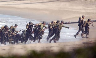 Tournage de "The Pacific" en Australie en août 2007.