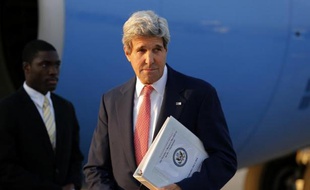 Le secrétaire d'Etat américain John Kerry à son arrivée le 13 juillet 2014 à Vienne