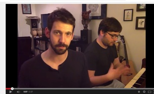 Capture d'écran youtube de la vidéo 29 Celebrity Impressions, 1 Original Song de Rob Cantor