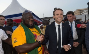 Emmanuel Macron à Accra, Ghana, le 30 novembre 2017.