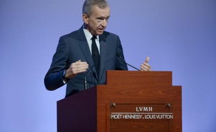 Le PDG d'LVMH Bernard Arnault à Pariss, le 2 février 2016