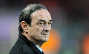 Le président des Girondins de Bordeaux, Jean-Louis Triaud, lors d'un match au Parc des Princes, le 10 avril 2010.