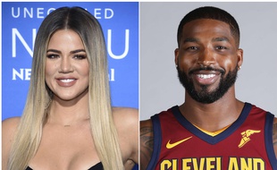 La star de la téléréalité, Khloe Kardashian et son compagnon, le joueur de Basketball, Tristan Thompson.