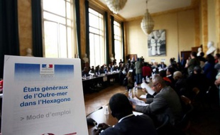 Le lancement des états généraux de l'outre-mer dans l'Hexagone, à Paris, le 22 avril 2009.