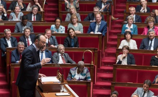 Edouard Philippe, hier à l'Assemblée nationale.