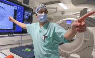 1501-STR-Plateforme d'imagerie multimodale 4 D . Professeur Afshin Gangi au Nouvel hôpital civil de Strasbourg.