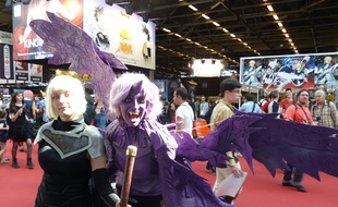 Des cosplayeurs à la Japan Expo, au Parc des Expositions, à Villepinte, le 2 juillet 2014.