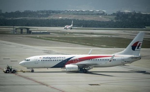 Un avion de la Malaysia Airlines le 21 juillet 2014 sur le tarmac de l'aéroport de Sepang à Kuala Lumpur