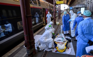 Deux TGV médicalisés ont transporté, vendredi 10 avril, 45 patients atteints de Covid-19 d’Ile-de-France vers la Nouvelle-Aquitaine.