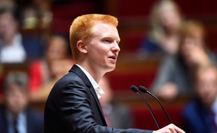 Adrien Quatennens, député de la France insoumise, lors d'un débat à l'Assemblée nationale, le 10 juillet 2017.