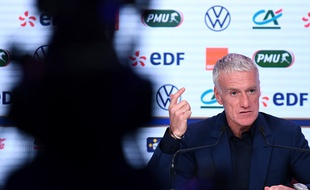 Didier Deschamps en conférence de presse au siège de la FFF, le 7 novembre 2019.