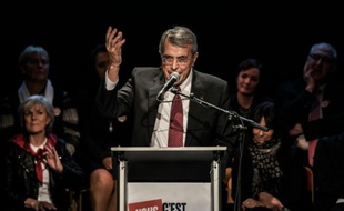 Jean-Jack Queyranne en meeting le 9 décembre 2015 à Lyon