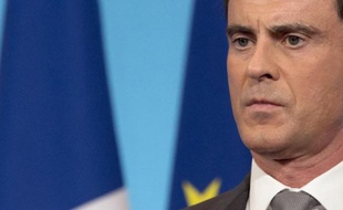 Le Premier ministre Manuel Valls lors d'une conférence de presse le 6 mars 2015 à Matignon à Paris