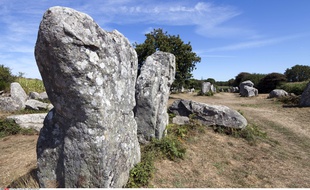 Les mégalithes D'Erdeven, dans le Morbihan.