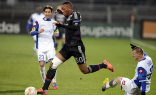 Anthony Martial, ici sous le maillot lyonnais face au Kiryat Shmona en Ligue Europa, le 6 décembre 2012.