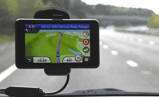 Un navigateur GPS. Illustration.