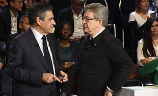 Jean-Luc Mélenchon et François Fillon