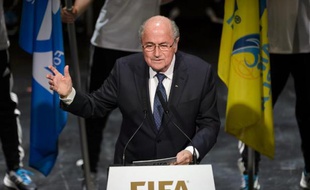 Le président de la Fifa Sepp Batter lors de l'ouverture du 65e Congrès de l'instance à Zurich, le 28 mai 2015
