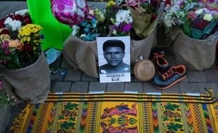 Le mémorial de Mohamed Ali, à Louisville (Kentucky), le 6 juin 2016