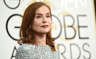 Isabelle Huppert aux Golden Globes, le 8 janvier 2017.