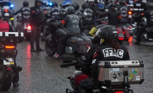 A l'appel du FFMC, des motards ont défilé le 20 février 2021 (illustration).