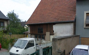 Le corps était dans une dépendance de la maison à Dettwiller. Capture d'écran Google Street view