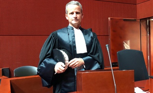 Renaud Gaudeul, procureur de la République de Nantes, lors de son audience d'installation, lundi 27 septembre 2021.
