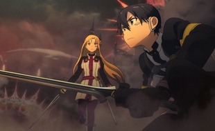 Kirito et Asuna dans Sword Art Online